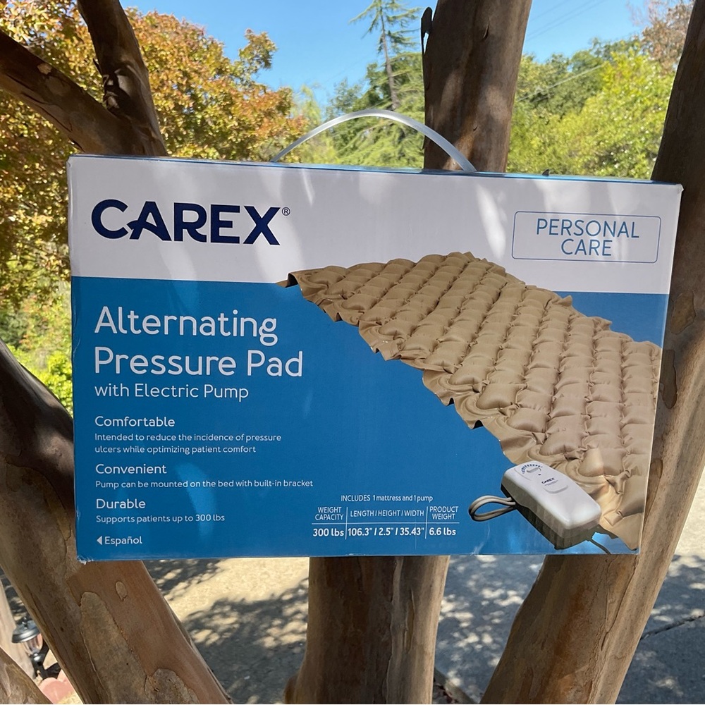 “New” Carex Alternating Air Mattress Pressure Pad with Electric Pump.  Full Size